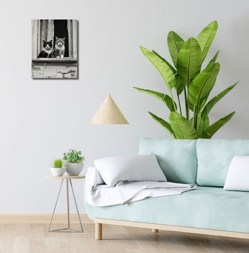 Obraz 30x40cm Para w Oknie na Arena.pl