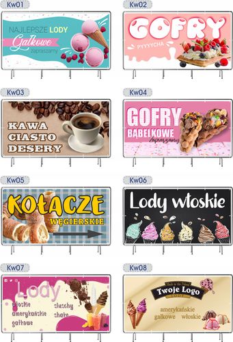 SOLIDNY BANER REKLAMOWY plandeka 150X75 cm LAKIER UV PROJEKT GRATIS na Arena.pl