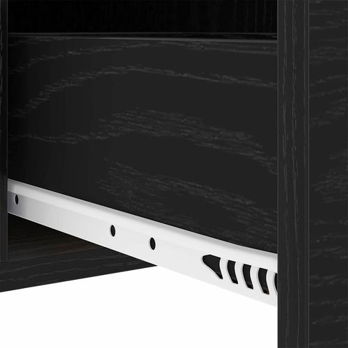 Szafka Nocna Czarny dąb 30 x 48 x 61 cm Materiał drewnopochodny na Arena.pl