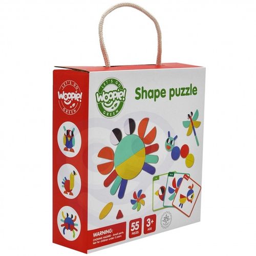 Drewniana Układanka Montessori 40 Wzorów 55 el. na Arena.pl