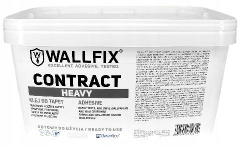 Klej do tapet flizelinowych ciężkich gotowy WALLFIX CONTRACT HEAVY 5 kg na Arena.pl