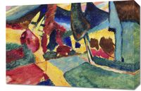 Obraz 60x40cm Landscape with Two Poplars, Wassily Kandinsky