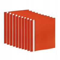 SKOROSZYT SZTYWNY A4 PCV CZERWONY 10 SZTUK TRES
