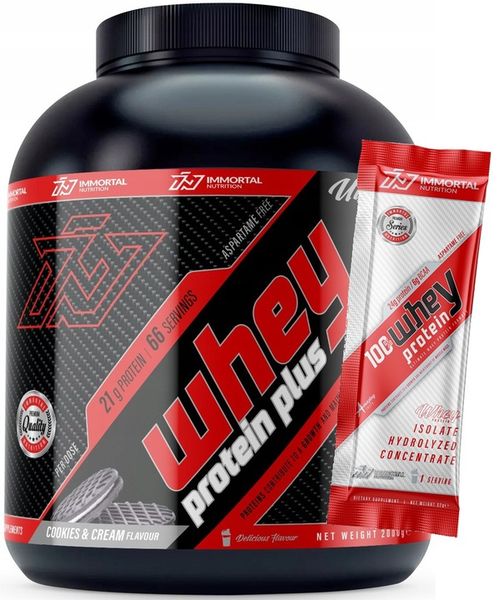 IMMORTAL WHEY PROTEIN PLUS 2000g BIAŁKO WPC 2kg zdjęcie 1