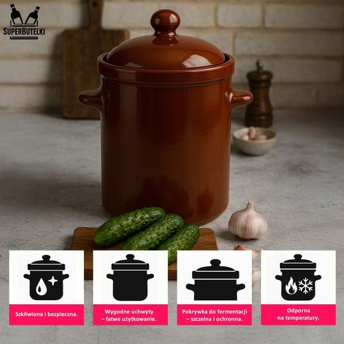GARNEK KAMIONKOWY BECZKA 5 L DO KISZENIA KAPUSTY OGÓRKÓW KISZONKI KAMIONKA na Arena.pl