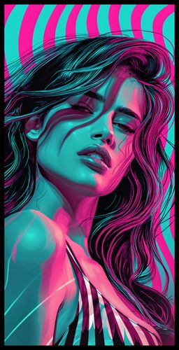 Plakat 50x100cm Neonowy Wzrok na Arena.pl