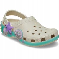 Crocs Dziecięce Buty Chodaki Klapki Classic Sea Sparkle Shaker Clog 22-23