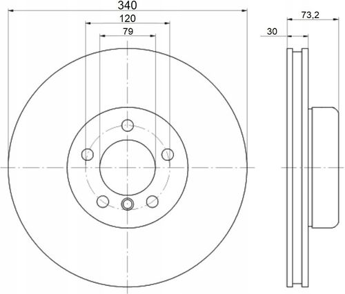 TARCZA HAM PRZOD 340X30 V MIKODA na Arena.pl