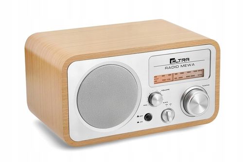 Radio Eltra Mewa FM/LW jasne srebrne drewno retro na Arena.pl