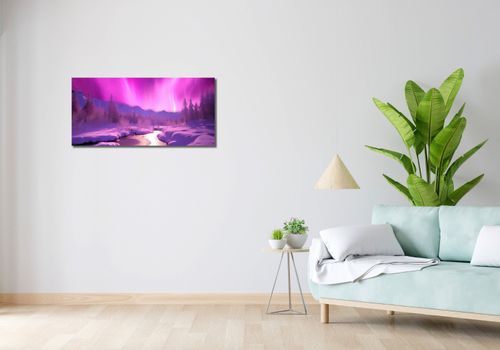 Obraz 90x40cm Aurora Nad Niebiem na Arena.pl