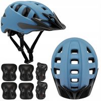 Kask Regulowany Na Rower Hulajnogę Dla Dziecka 55-58 cm + Ochraniacze M