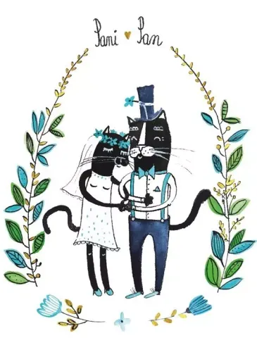 Karnet B6 Ślub Czarne Koty na Arena.pl