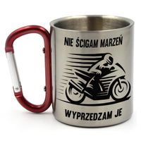 KUBEK Z KARABIŃCZYKIEM NIE ŚCIGAM MARZEŃ, WYPRZEDZAM JE 300ML