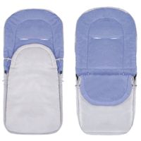 Śpiworek do wózka 4w1, śpiwór do sanek, gondoli z torbą 90 cm szaro-niebieski