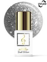 Lakier Hybrydowy Soak Off UV LED MoB Just Silver 7ml