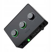 FIFINE Ampli 1 Czarny Audio Interfejs USB 2.0 XLR TRS Phantom 48V 50dB