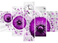 105CM 150CM ZEGAR 5 ELEM FIOLETOWE DMUCHAWCE 4 DRUK OBRAZ