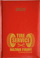 Kalendarz A5 2026 tygodniowy KSIĄŻKOWY AUTO SERWIS FIRMOWY NAZWA FIRMY