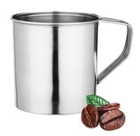 Kubek stalowy NDZ Galicja 900 ml 11 cm nierdzewny srebrny