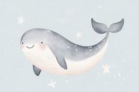 Plakat 91,5x61cm Wzory dla Dzieci, Dziewczynki i Chłopca - Wieloryb