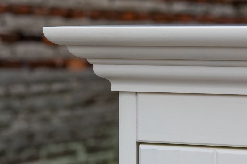 KOMODA BELLUNO BIAŁA 3d DREWNO SOSNOWE PL001B zdjęcie 2