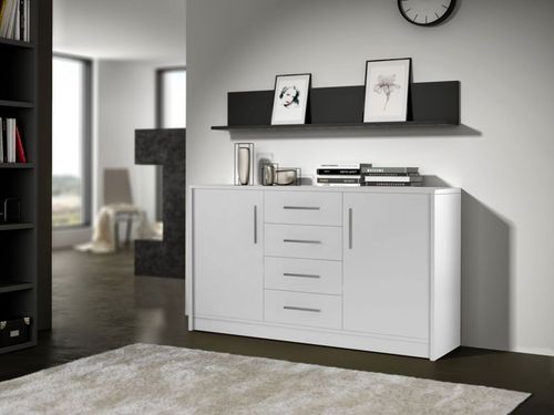 Komoda GENEWA 80 (1) 4SZ - biała na Arena.pl