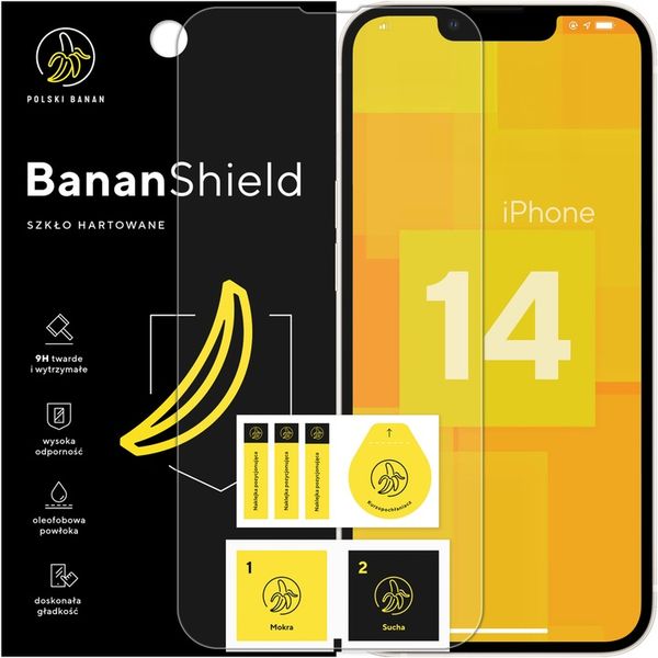 Szkło hartowane 9H BananShield do Apple iPhone 14 zdjęcie 1