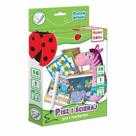 Gra Edukacyjna Pisz I Ścieraj Poziom Wysoki Roter Kafer Dla Dzieci na Arena.pl