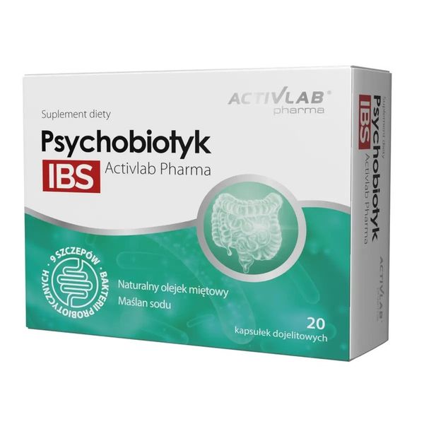 Suplement diety Activlab Pharma Psychobiotyk IBS 20 kapsułek zdjęcie 1
