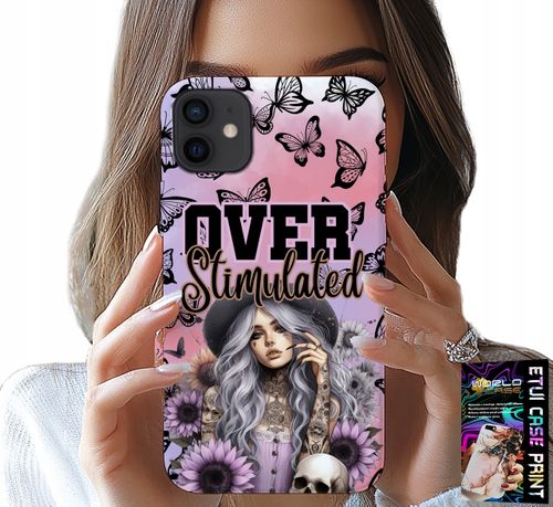 ETUI DO IPHONE 12 MINI - OVER STIMULATED, NASTOLETNIE WZORY, CASE na Arena.pl