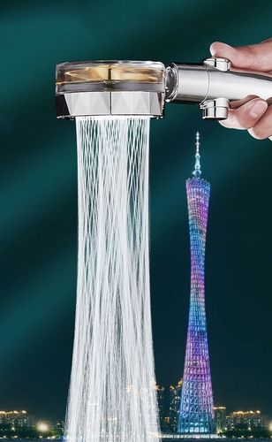 OSZCZĘDNA TURBO SŁUCHAWKA PRYSZNICOWA Z TURBINĄ WENTYLATOREM +WĄŻ+4xFILTR na Arena.pl