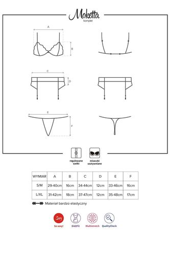 Obsessive Moketta set L/XL czarny na Arena.pl