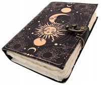 Notes skórzany Vintage Słońce i Księżyc 200 stron Retro AH07