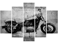 100CM 150CM OBRAZ 5 ELEM HARLEY MÓJ ŚCIENNY