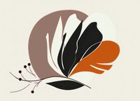 Plakat 18x13cm Elegancja Roślinna