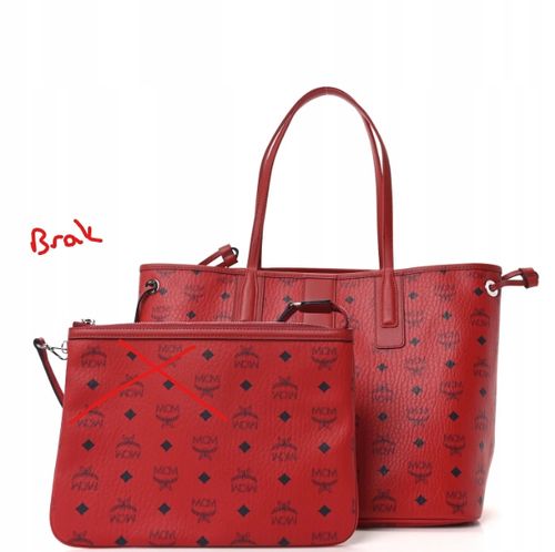 MCM LIZ Shopper TOREBKA Tote Candy Red na Arena.pl