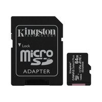 Kingston Canvas Select Plus MicroSDXC - Karta pamięci 64 GB A1 Class UHS-I U1 V10 100 MB/s z adapterem