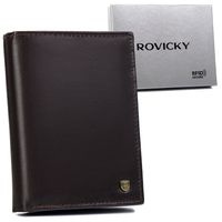 skórzany portfel męski na dowód rejestracyjny - rovicky