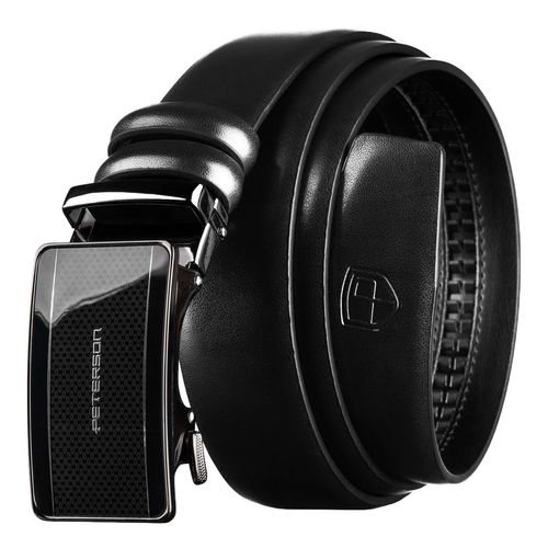 czarny pasek męski z automatyczną klamrą wykonany na Arena.pl