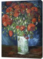 Obraz 70x100cm Vase with Poppies, Van Gogh Vintage do Salonu