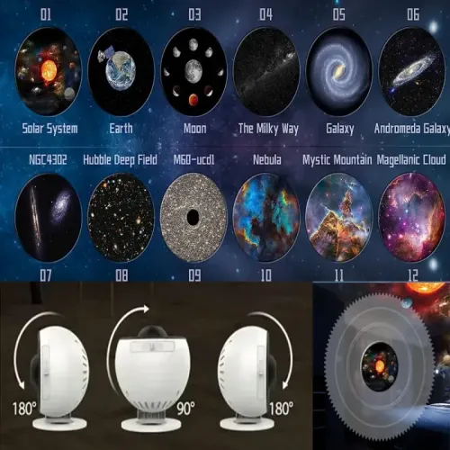 Projektor gwiazd planetarium rzutnik lampka nocna rzutnik laserowy led na Arena.pl