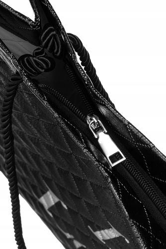 duża, pikowana torba damska z materiału syntetycznego - lorenti na Arena.pl