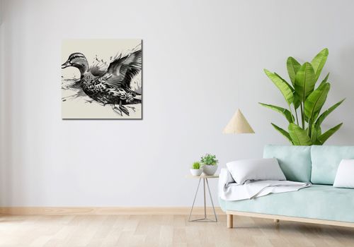 Obraz 70x70cm Gracja Kaczki w Locie na Arena.pl
