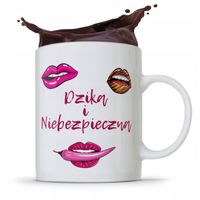 Kubek Prezent Dla Dziewczyny Dzika I Niebezpieczna Z Nadrukiem Ze Zdjęciem