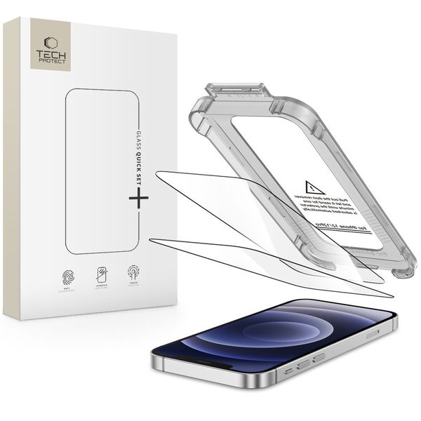 Szkło Hartowane Tech-Protect 2-pack do Apple iPhone 12   12 Pro zdjęcie 1