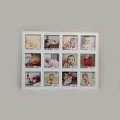 Multirama drewniana ramka 12 zdjęć 10x10