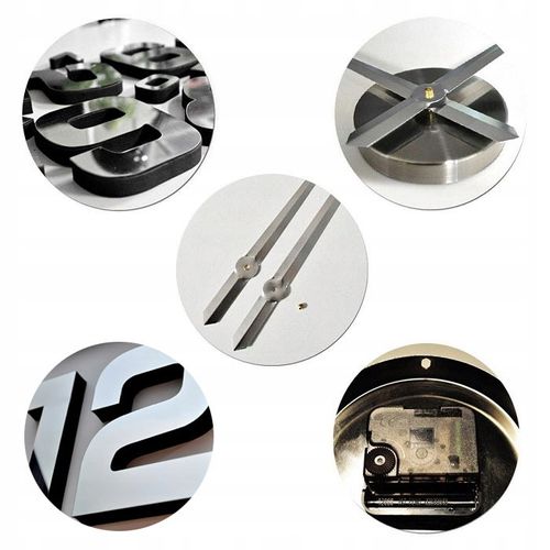 Zegar ścienny DIY 70 -130 CM 3D przyklejany nowoczesny B8 na Arena.pl