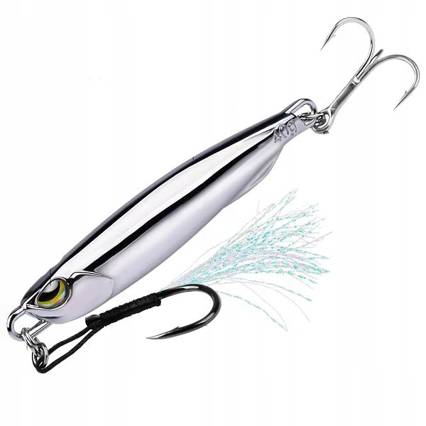 Wobler Przynęta WĘDKARSKA SZCZUPAK SUM 20g 6.6cm SREBRNA LUSTRZANA zdjęcie 1