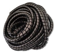 10m Osłona sprężynowa - spiralna PCV 9-13mm CZARNA