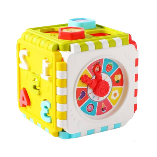 DLA DZIECI KOSTKA EDUKACYJNA  CYFERKI WZORY ZEGAR na Arena.pl